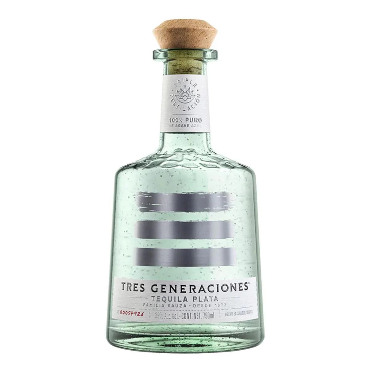 TEQUILA TRES GENERACIONES PLATA 750 ML